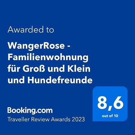 Wangerrose - Familienwohnung Fuer Gross Und Klein Und Hundefreunde Apartment *